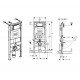 Geberit Duofix 1120mm WC Frame UP320 12cm Cistern 111.383.00.5