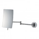 Square Extending 5x Magnifying Wall Mirror