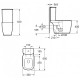 Henbury Close Coupled WC inc soft close seat