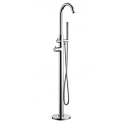 Round Lever Thermostatic Free Standing Bath Shower Mixer