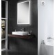 Steam free LED mirror with ambient lighting 