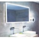 Steam free LED mirror with ambient lighting 
