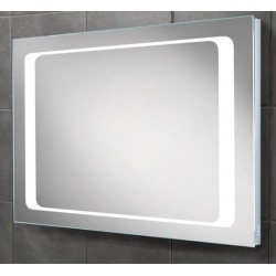 LED back-lit mirror with shavor socket.