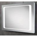 LED back-lit mirror with shavor socket.