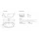 Quadra Single End bath