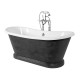 Arley 170x75cm Painted Graphite Waxed Free Standing bath