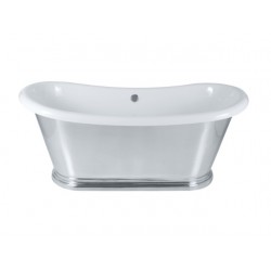 Arley 165x70cm Solid Aluminium Outer Free Standing bath