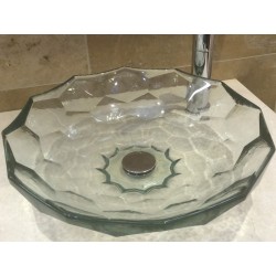 Style 1 Sloping Hand Crafted Natural Stone Bowl(Dia 42cm Height 15cm)