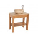 Set 2 Open Oak Vanity