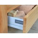 Set 2 Open Drawer Oak Vanity 75cm