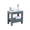 Set 2 Open Drawer Painted Vanity 75cm