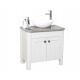 Set 2C Two Door Oak Vanity 