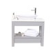 Set 2 Open Drawer Painted Vanity 90cm