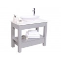 Set 2 Open Drawer Painted Vanity 90cm