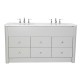 Set 12 Painted  Six Drawer Vanity 152CM