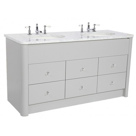 Set 12 Painted  Six Drawer Vanity 152CM