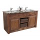 Set 12 Walnut Vanity 152CM