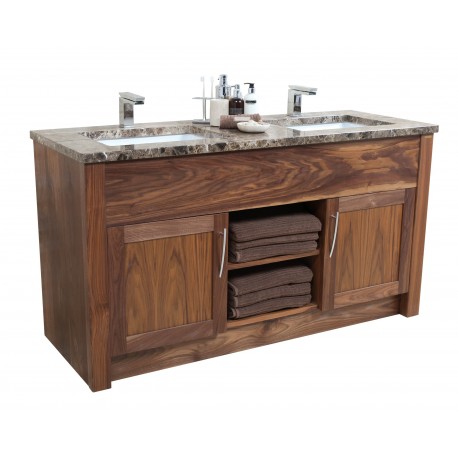 Set 12 Walnut Vanity 152CM