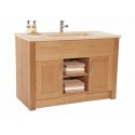 Set 12 Oak Open Shelf Vanity 120CM