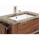 Set 13 Walnut Two Drawer Vanity 75CM