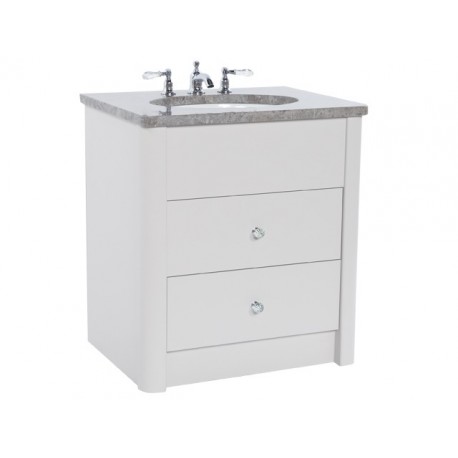 Set 13 Painted Two Drawer Vanity 75CM