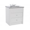 Set 13 Painted Two Drawer Vanity 75CM