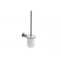 Round Toilet Brush Wall Mounted with frosted holder