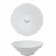 Ceramic Cone White Countertop Bowl
