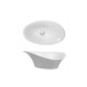 Madison Twist Gloss White Countertop Composite Basin