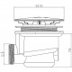 90mm fastflow shower waste and flexipipe connector