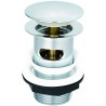 Luxury domed basin clicker waste slotted