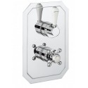 Henbury XL Thermostatic Shower Valve - Traditional Round One Way Mixer 