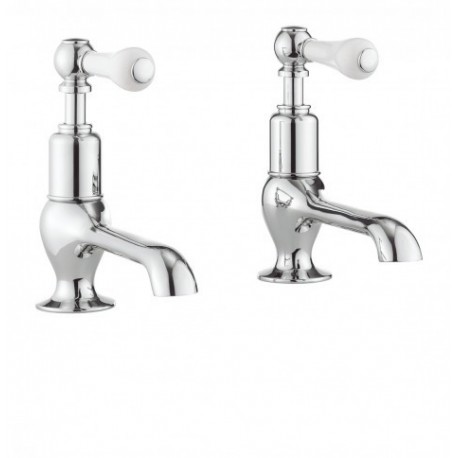 Henbury Long Spout Basin pillars taps 