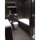 Polished Grey Tiled bathroom