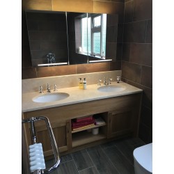 Bronze Tiled bathroom